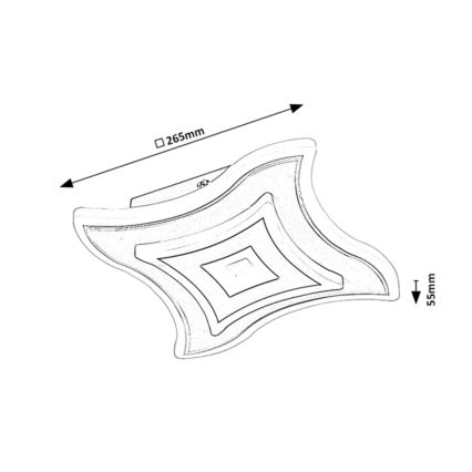 Rabalux - LED Stropna svjetiljka LED/20W/230V 3000/4000/6000K