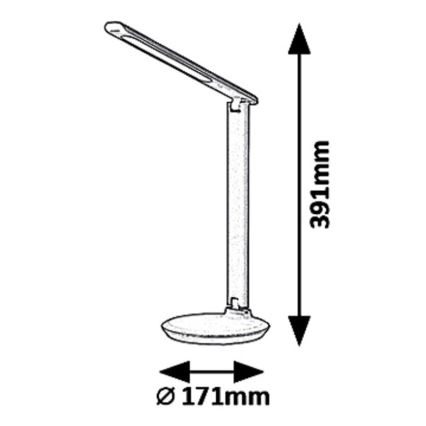 Rabalux 6979 - LED Prigušiva stolna lampa OSIAS LED/9W/230V