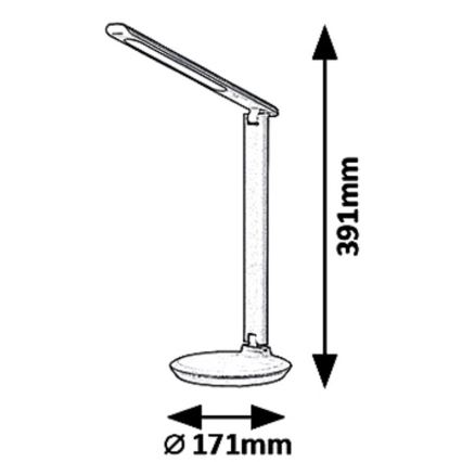 Rabalux 6980 - LED Prigušiva stolna lampa OSIAS LED/9W/230V