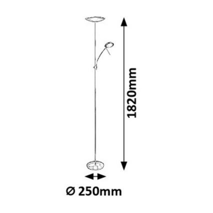Rabalux - LED stajaća svjetiljka LED/18W + LED/5W/230V