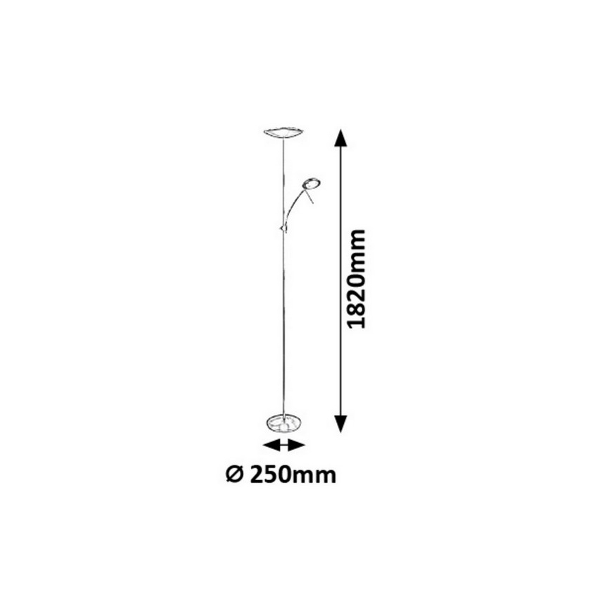 Rabalux - LED stajaća svjetiljka LED/18W + LED/5W/230V
