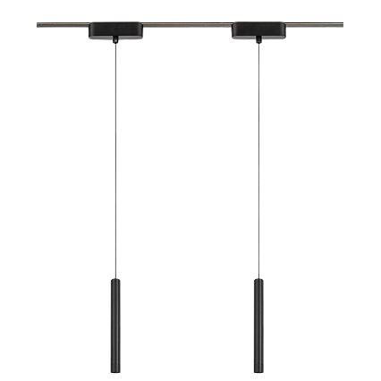 Rabalux - LED Luster na sajli za 1-fazni tračni sustav LED/5W/230V 3000K crna