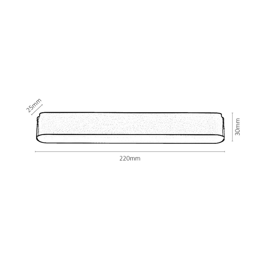 Rabalux - LED Stropna svjetiljka za 1-fazni tračni sustav LED/12W/230V 4000K 22 cm crna