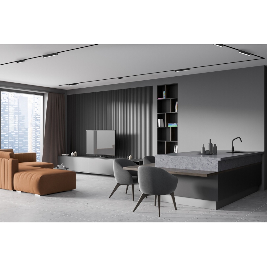 Rabalux - LED Prigušiva stropna svjetiljka za 1-fazni tračni sustav LED/16W/24V 2700-5500K Wi-Fi Tuya 33 cm crna