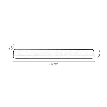 Rabalux - LED Prigušiva stropna svjetiljka za 1-fazni tračni sustav LED/16W/24V 2700-5500K Wi-Fi Tuya 33 cm crna