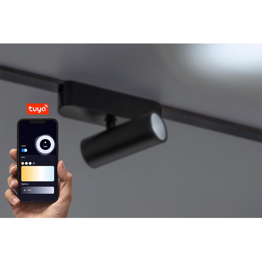Rabalux - LED prigušivo reflektorsko svjetlo za 1-fazni tračni sustav LED/5W/24V 2700-5500K Wi-Fi Tuya crna