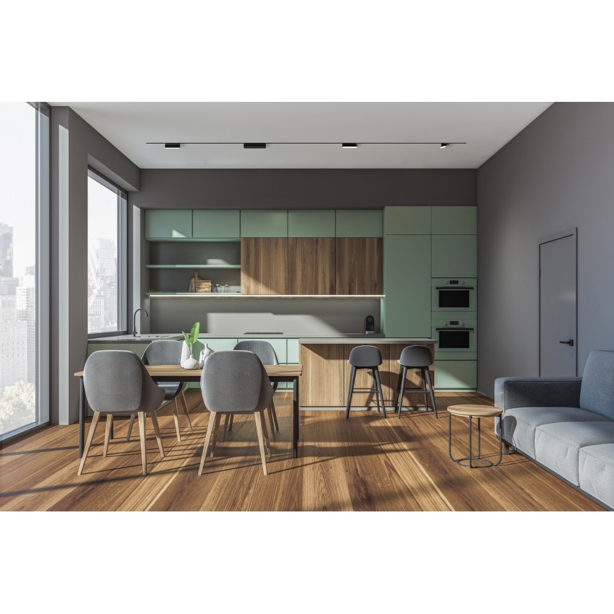Rabalux - LED Prigušiva stropna svjetiljka za 1-fazni tračni sustav LED/13W/24V 2700-5500K Wi-Fi Tuya 33 cm crna
