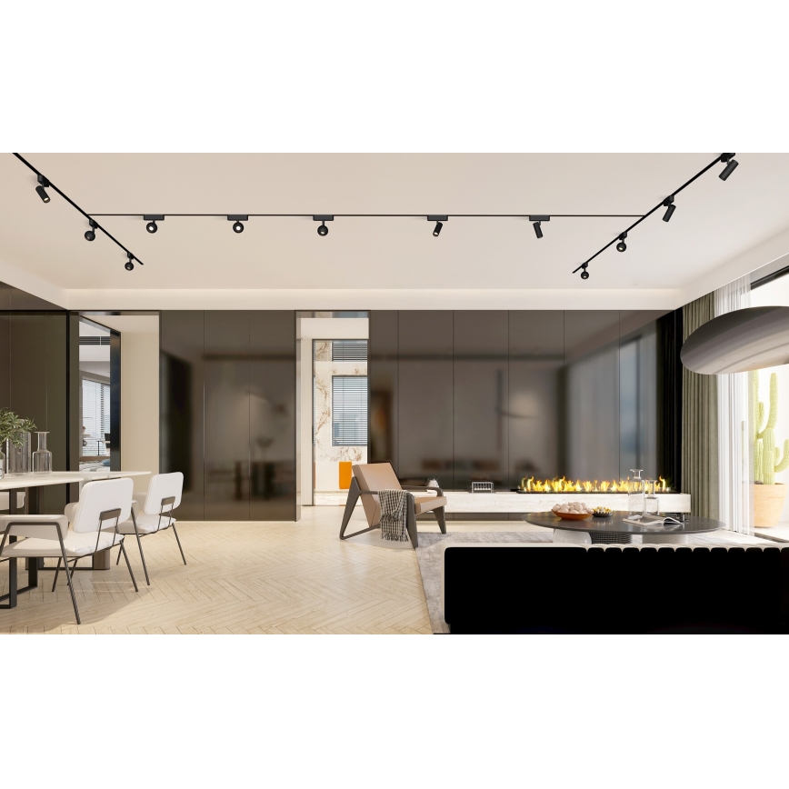 Rabalux - LED Prigušiva reflektorska svjetiljka za 1-fazni tračni sustav LED/5W/24V 2700-5500K Wi-Fi Tuya crna