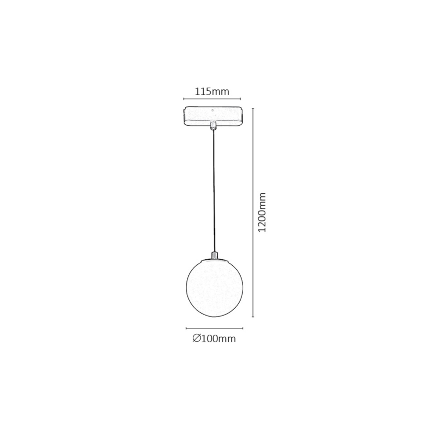 Rabalux - LED Prigušivi luster na sajli za 1-fazni tračni sustav LED/5W/24V 2700-5500K Wi-Fi Tuya crna