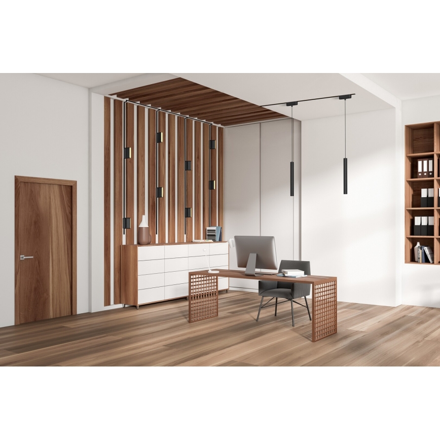 Rabalux - LED Prigušivi luster na sajli za 1-fazni tračni sustav LED/5W/24V 2700-5500K Wi-Fi Tuya crna