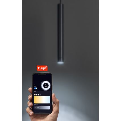 Rabalux - LED Prigušivi luster na sajli za 1-fazni tračni sustav LED/5W/24V 2700-5500K Wi-Fi Tuya crna