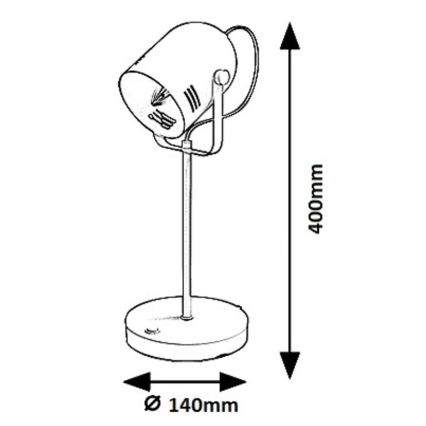 Rabalux 7015 - Stolna lampa MINUET 1xE14/15W/230V