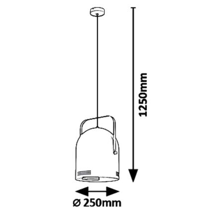 Rabalux 7016 - Luster na sajli MINUET 1xE14/40W/230V