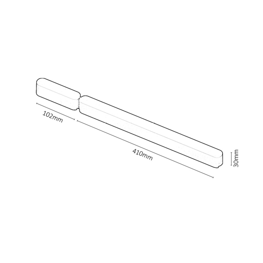 Rabalux - Izvor napajanja za svjetiljke u tračnom sustavu 80W/230V 10,2 + 41 cm crna