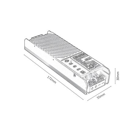 Rabalux - Ugradbeni izvor napajanja za svjetiljke u tračnom sustavu 100W/230V