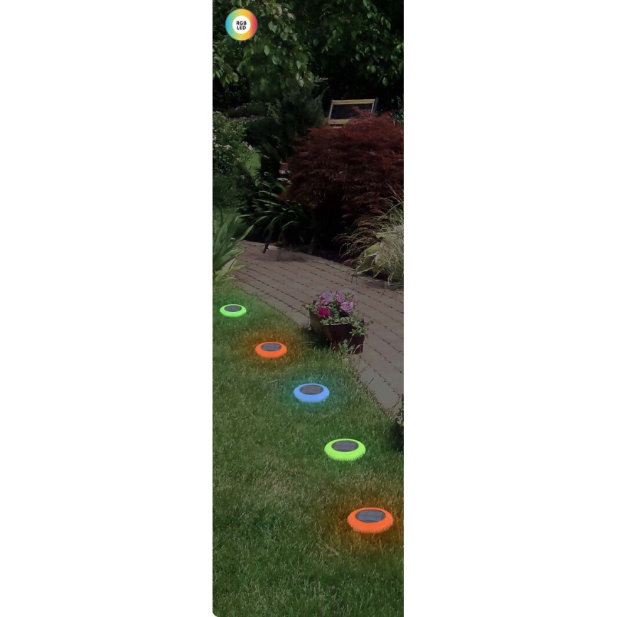 Rabalux - LED RGB Solarna svjetiljka LED/0,6W/3,7V IP65
