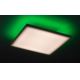 Rabalux - LED RGB Prigušiva stropna svjetiljka LED/18W/230V 3000-6500K 30x30 cm + daljinski upravljač