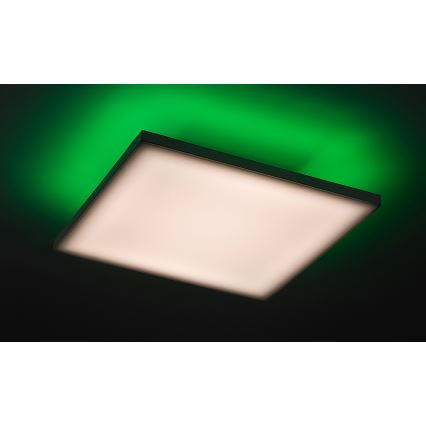 Rabalux - LED RGB Prigušiva stropna svjetiljka LED/18W/230V 3000-6500K 30x30 cm + daljinski upravljač