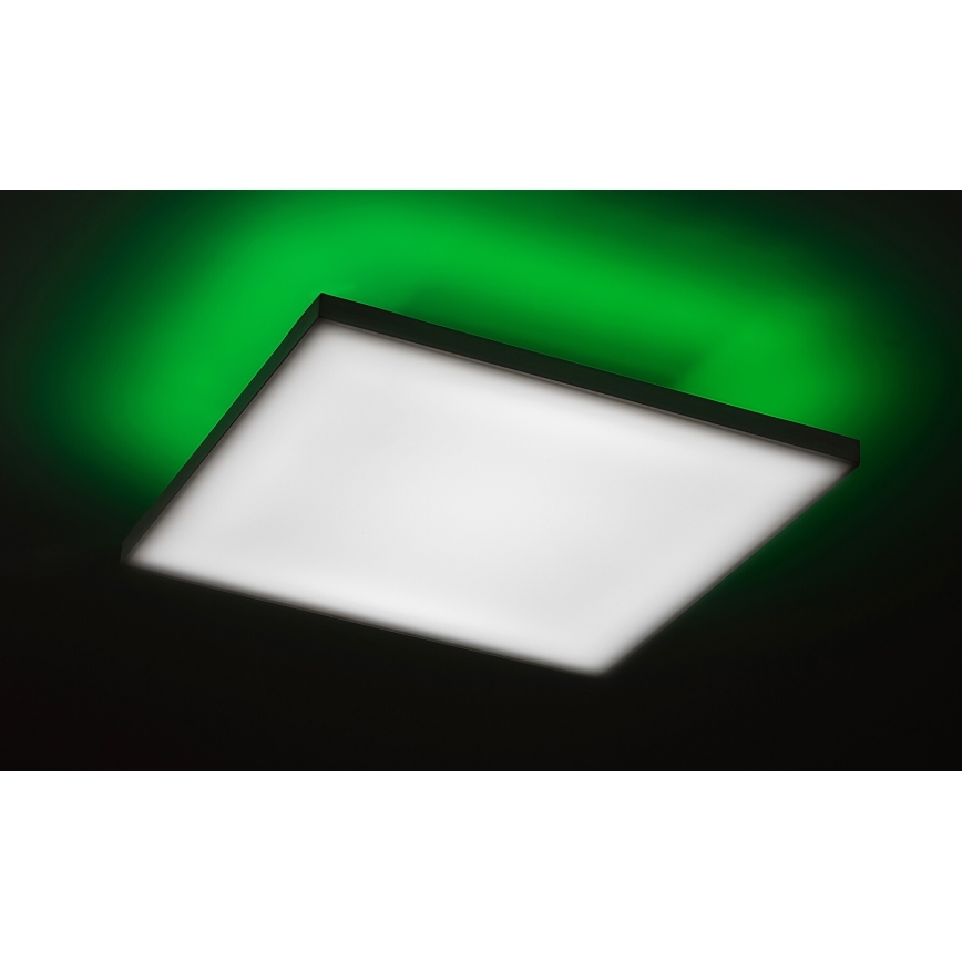Rabalux - LED RGB Prigušiva stropna svjetiljka LED/18W/230V 3000-6500K 30x30 cm + daljinski upravljač
