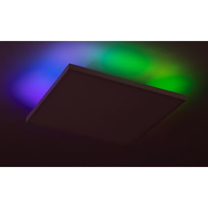 Rabalux - LED RGB Prigušiva stropna svjetiljka LED/18W/230V 3000-6500K 30x30 cm + daljinski upravljač