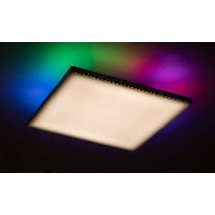 Rabalux - LED RGB Prigušiva stropna svjetiljka LED/18W/230V 3000-6500K 30x30 cm + daljinski upravljač