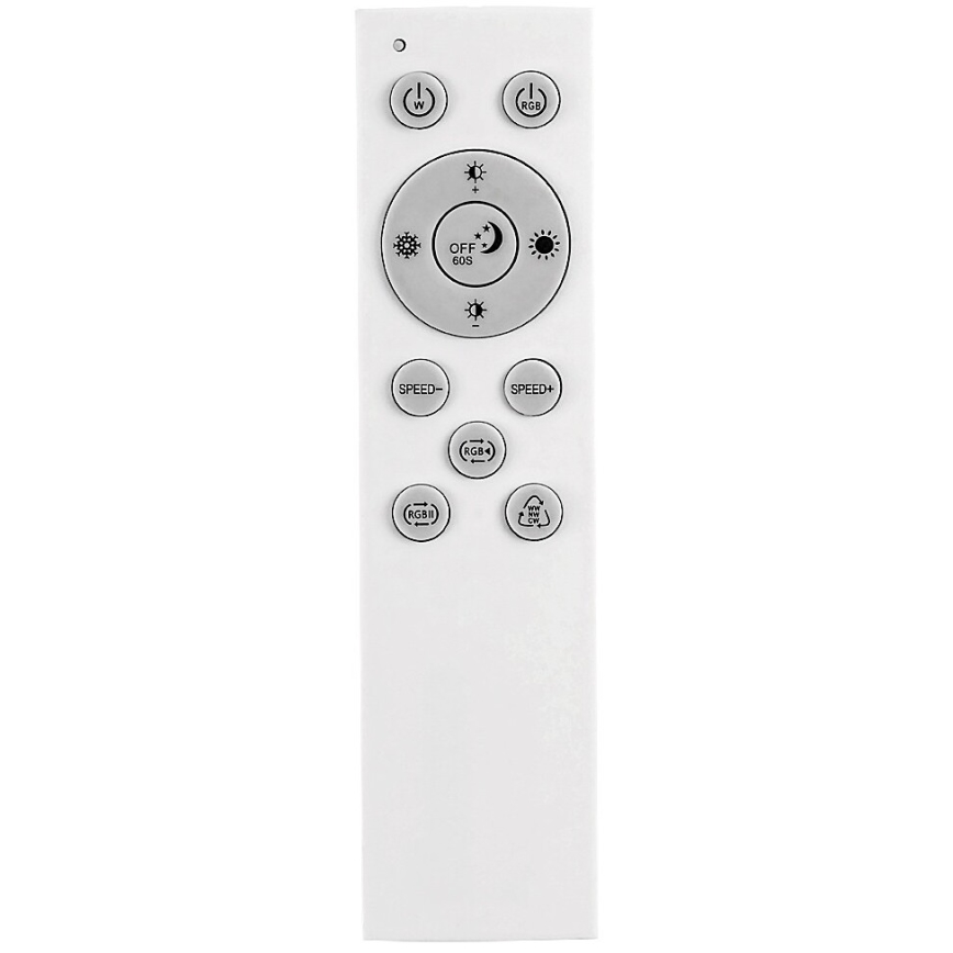 Rabalux - LED RGB Prigušiva stropna svjetiljka LED/18W/230V 3000-6500K 30x30 cm + daljinski upravljač