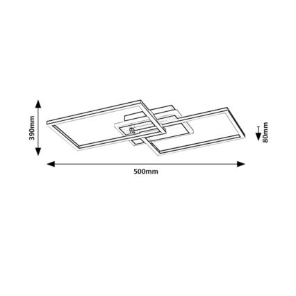 Rabalux - LED Stropna svjetiljka LED/40W/230V 3000K crna