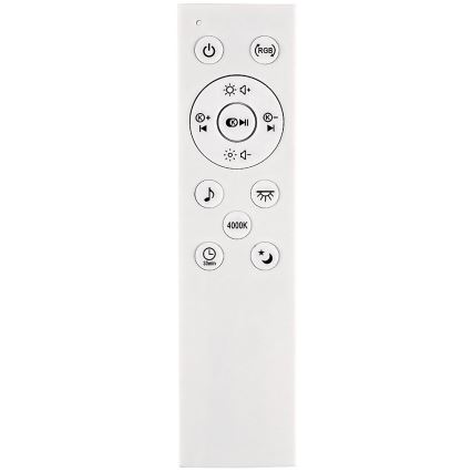 Rabalux - LED RGB prigušiva stropna svjetiljka sa zvučnikom LED/24W/230V 3000-6500K + daljinski upravljač, promjer 39,5 cm