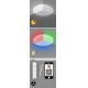 Rabalux - LED RGB Prigušiva stropna svjetiljka LED/48W/230V Wi-Fi Tuya 3000-6500K 50 cm