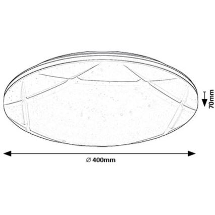 Rabalux - LED Stropna svjetiljka LED/24W/230V 4000K pr. 40 cm