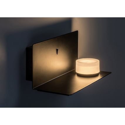 Rabalux - LED Zidna svjetiljka s policom i USB portem LED/6W/230V 3000K
