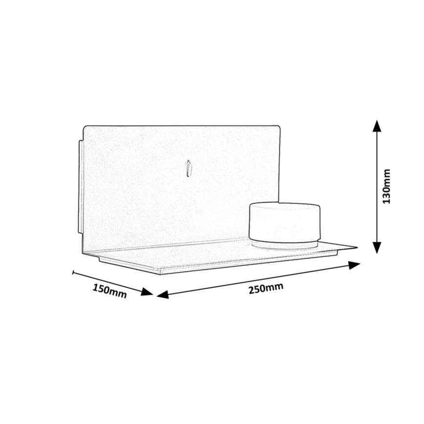 Rabalux - LED Zidna svjetiljka s policom i USB portem LED/6W/230V 3000K