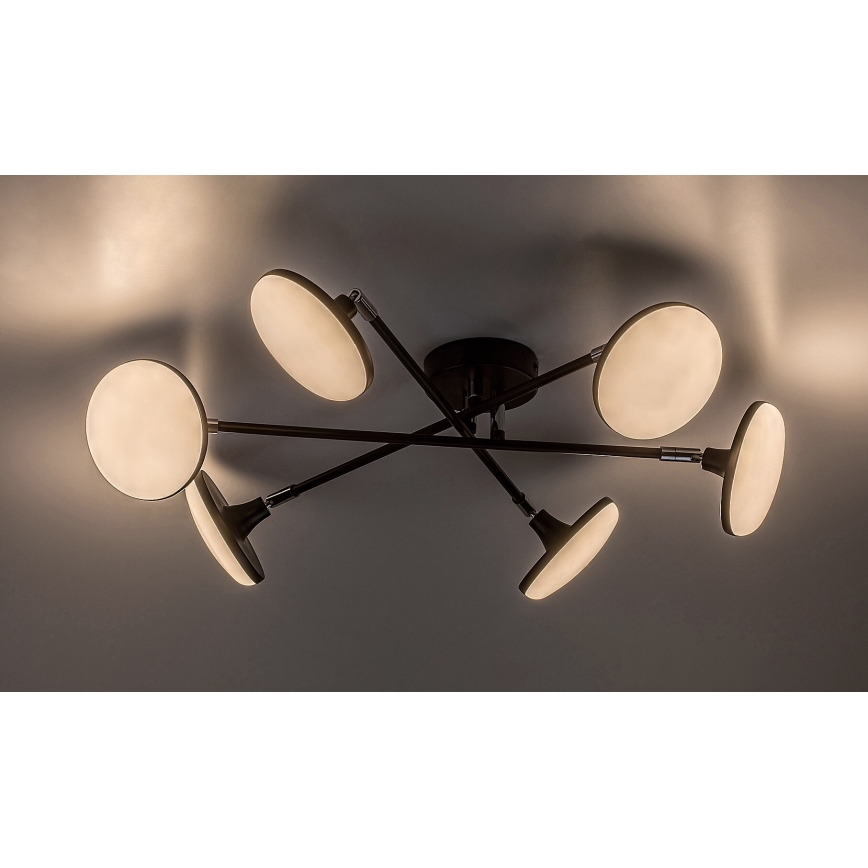 Rabalux - LED Nadgradni luster 6xLED/4W/230V 3000K crna