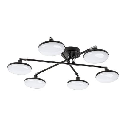Rabalux - LED Nadgradni luster 6xLED/4W/230V 3000K crna