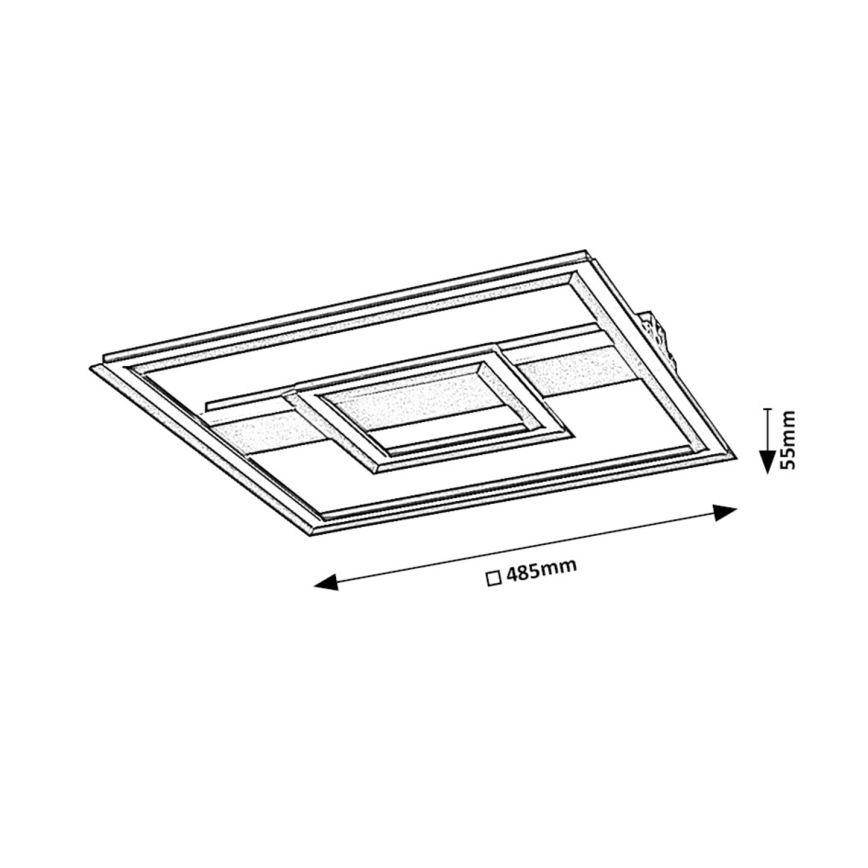 Rabalux - LED Stropna svjetiljka LED/48W/230V 3000K crna