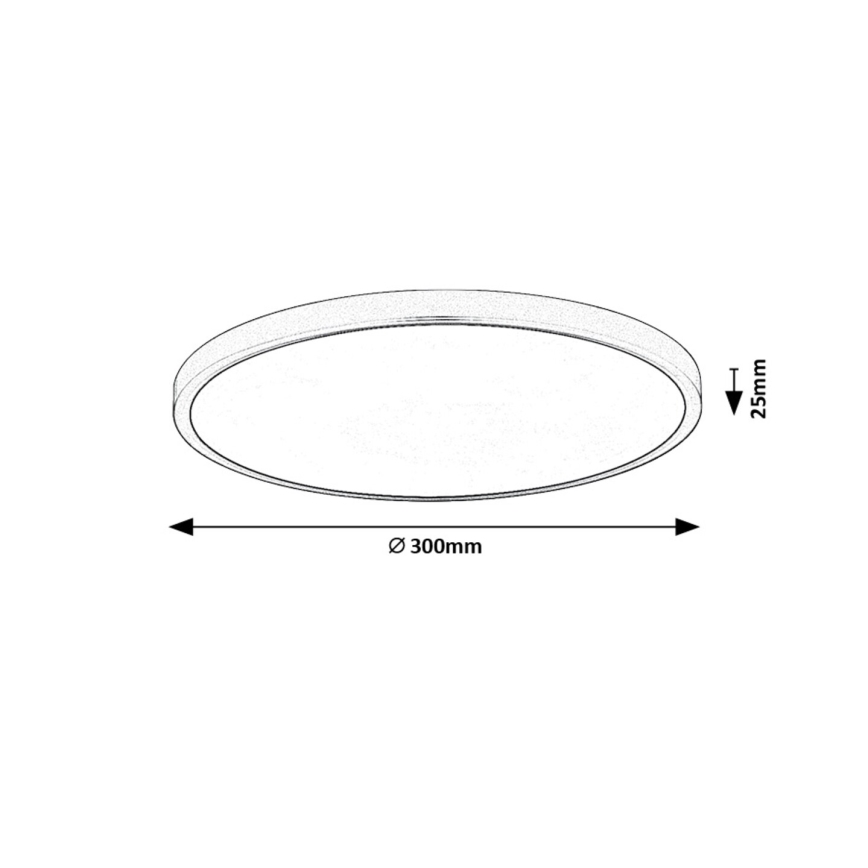 Rabalux - LED Stropna svjetiljka LED/24W/230V 4000K pr. 30 cm bijela