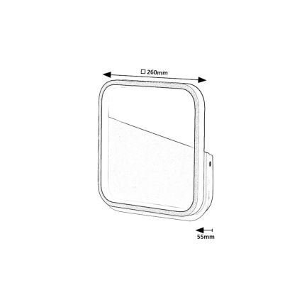 Rabalux - LED Zidna svjetiljka LED/13W/230V 4000K crna