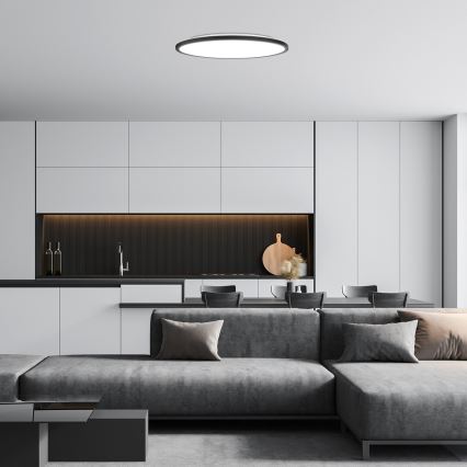Rabalux - LED Stropna svjetiljka LED/36W/230V 3000/4000/6000K pr. 50 cm crna