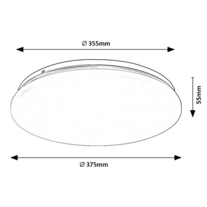 Rabalux - LED Stropna svjetiljka LED/24W/230V 3000K 37 cm