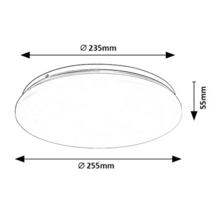 Rabalux - LED Stropna svjetiljka LED/12W/230V 4000K 25 cm