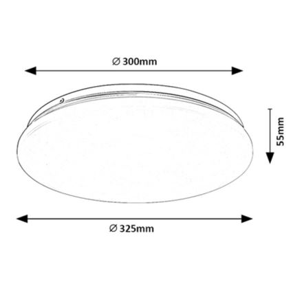 Rabalux - LED Stropna svjetiljka LED/18W/230V 4000K 32 cm