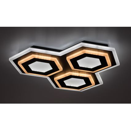 Rabalux - LED Prigušiva stropna svjetiljka LED/72W/230V 3000/6000K 41,5x41,5 cm + daljinski upravljač