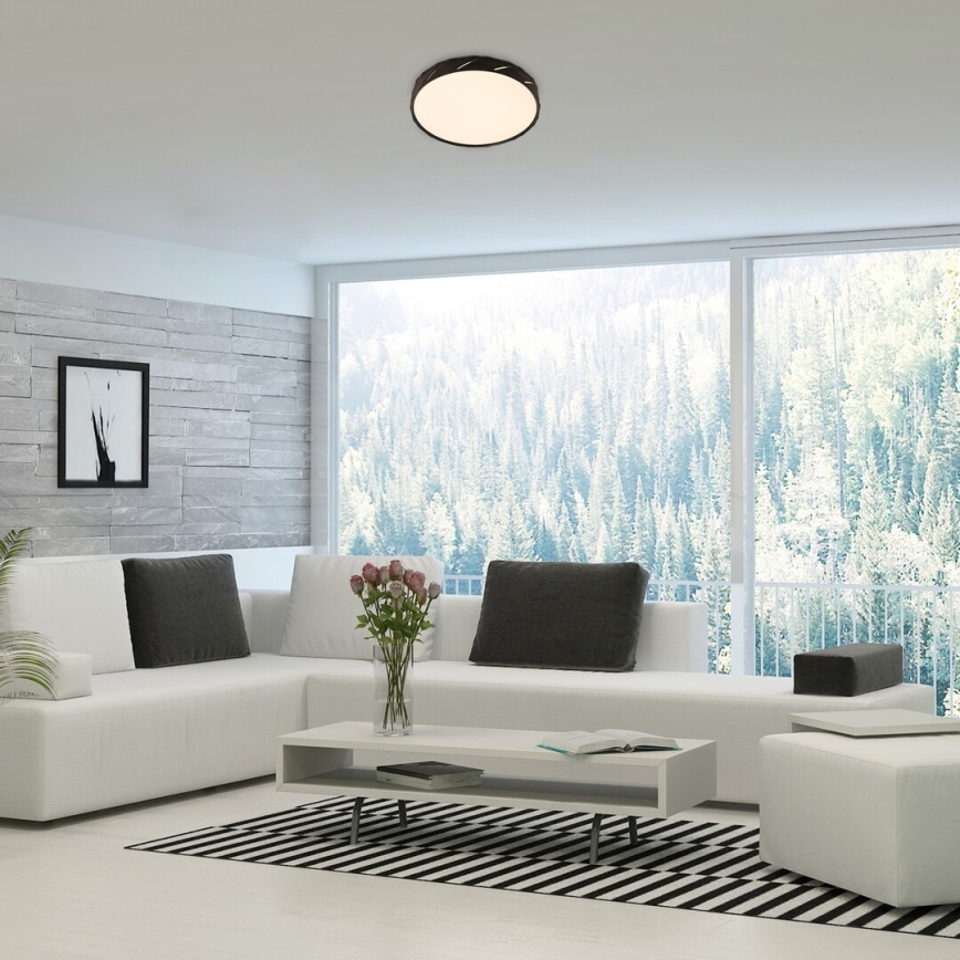 Rabalux - LED stropna svjetiljka LED/25W/230V 4000K promjer 39 cm crna