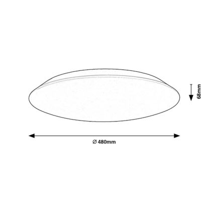 Rabalux - LED Stropna svjetiljka LED/45W/230V 4000K 48 cm
