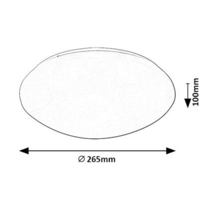 Rabalux - LED Stropna svjetiljka sa senzorom LED/12W/230V IP44 4000K