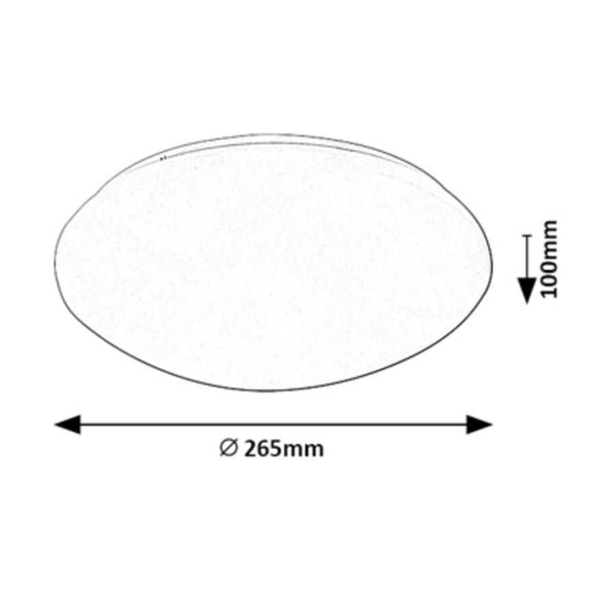 Rabalux - LED Stropna svjetiljka sa senzorom LED/12W/230V IP44 4000K