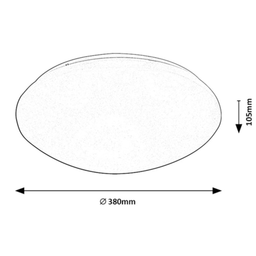 Rabalux - LED Stropna svjetiljka sa senzorom LED/24W/230V IP44 4000K