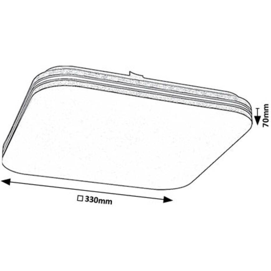 Rabalux - LED Stropna svjetiljka LED/18W/230V 4000K 33x33 cm