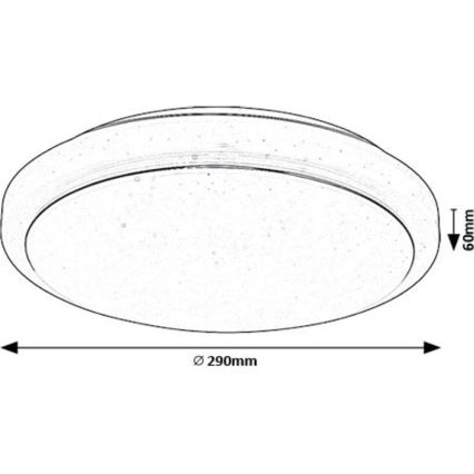 Rabalux - LED Stropna svjetiljka LED/12W/230V 3000K pr. 29 cm