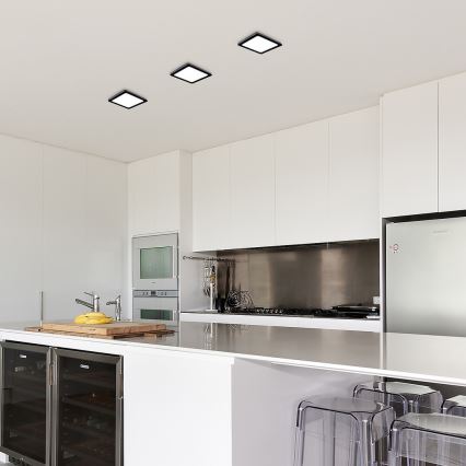 Rabalux - LED Stropna svjetiljka LED/24W/230V 4000K 22x22 cm crna